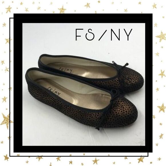 FS/NY Mascaro Black Bronze Loafers EU 37.5 US 7.5 - Picture 1 of 8